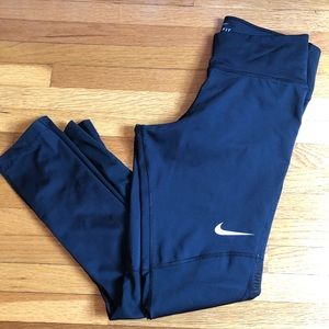 Nike Dri Fit Black Mesh Leggings